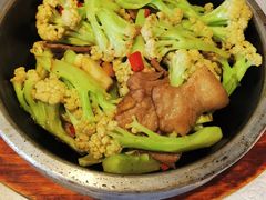 生炒有机花菜-便宜坊烤鸭店(甜水园店)