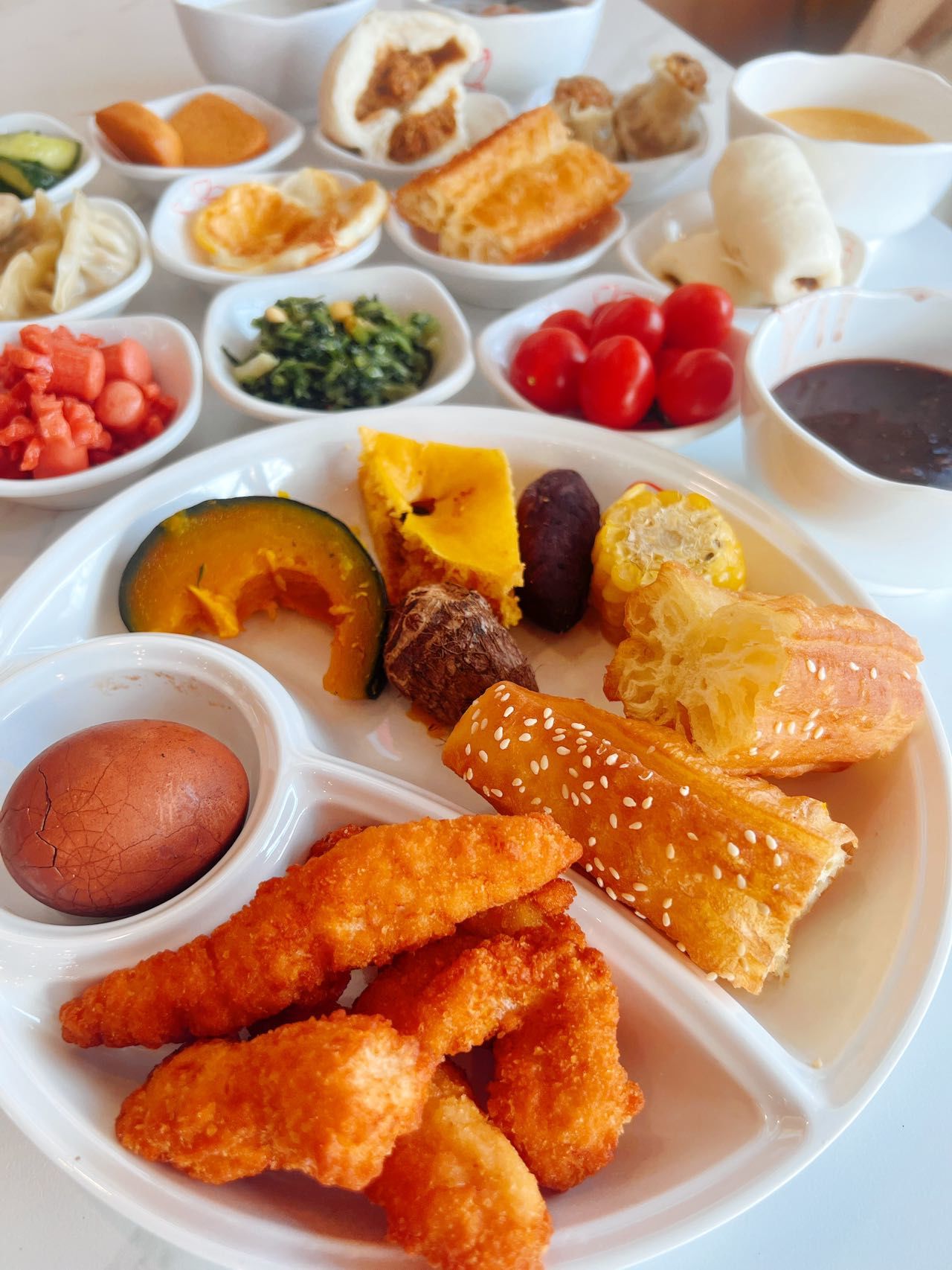 早上6:30-9:30供应,绝对是我们的福利

早餐品种多,营养