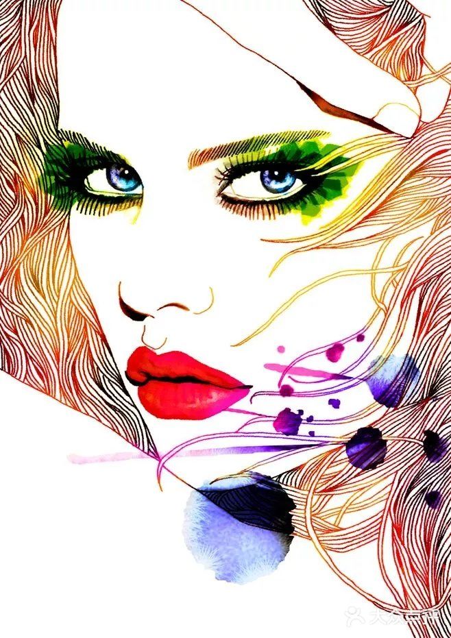 你见过有人用针管画的头发丝吗❗