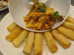 脆皖柳拼炸牛奶-聚福宝合苑食府(南头镇店)