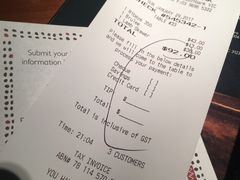 账单-The Meat & Wine Co Southbank(南岸店)