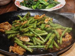 乡下虾酱花肉啫豆角-广府乡下·饭庄(新港东路店)