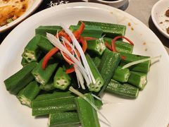 白灼秋葵-如轩·海鲜砂锅粥·潮汕菜(东城店)