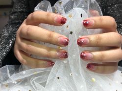 渐变➕法式-月野兔日式美睫美甲