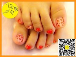 橘嫩嫩的小豹纹-7号美甲美睫