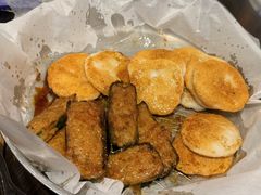 酿尖椒拼鱼饼-夏茅维记饭店