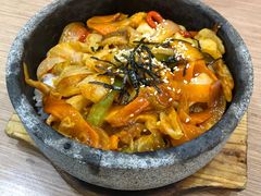 鱿鱼五花肉石锅拌饭-安大叔拌饭(宝龙店)