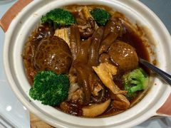 北菇支竹焖鹅掌煲-利苑酒家(华熙国际店)