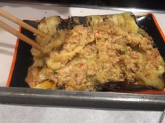 蒜泥茄子-宝记烧烤·碳锅羊肉·羊蝎子火锅·夜食社(文体路创始店)