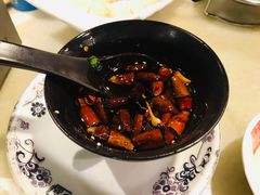 现炸辣椒油-京门老爆三·铜锅涮肉 爆肚(望京店)