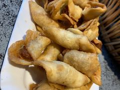 炸疙瘩角-华盛园卷子王农家菜水库鱼