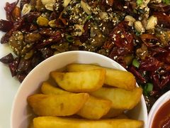 经典辣子鸡配大薯条-眉州东坡(通州店)