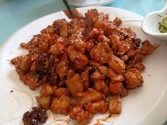 酱爆桃仁鸡丁-清真•蜀风园(丁字沽总店)