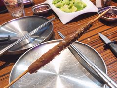 烤海肠-蚝堡海鲜·威海菜·海肠捞饭·烧烤·亚洲吃蚝公司(幸福门店)