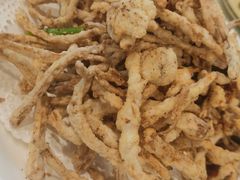 干炸茶树菇-老四川平头酸菜鱼(衙前店)