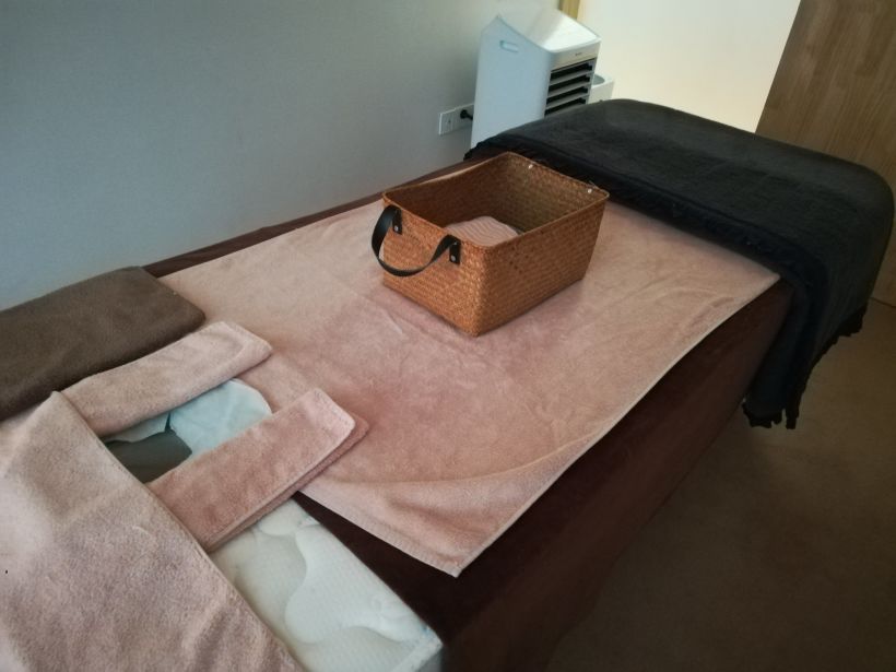 face小颜桧木棒spa按摩有茶点放松一下