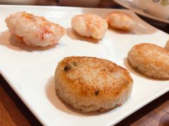 煎莲藕饼拼煎虾饼-花城苑广府菜(侨鑫店)