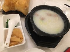 生菜丝瑶柱肉丸粥-安蒂娅.悦景轩中餐厅(西乡店)