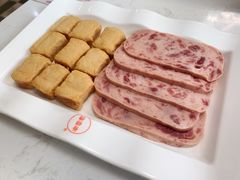 午餐肉拼夹心鱼豆腐-金华砂锅筒骨砂锅夜宵(临平店)