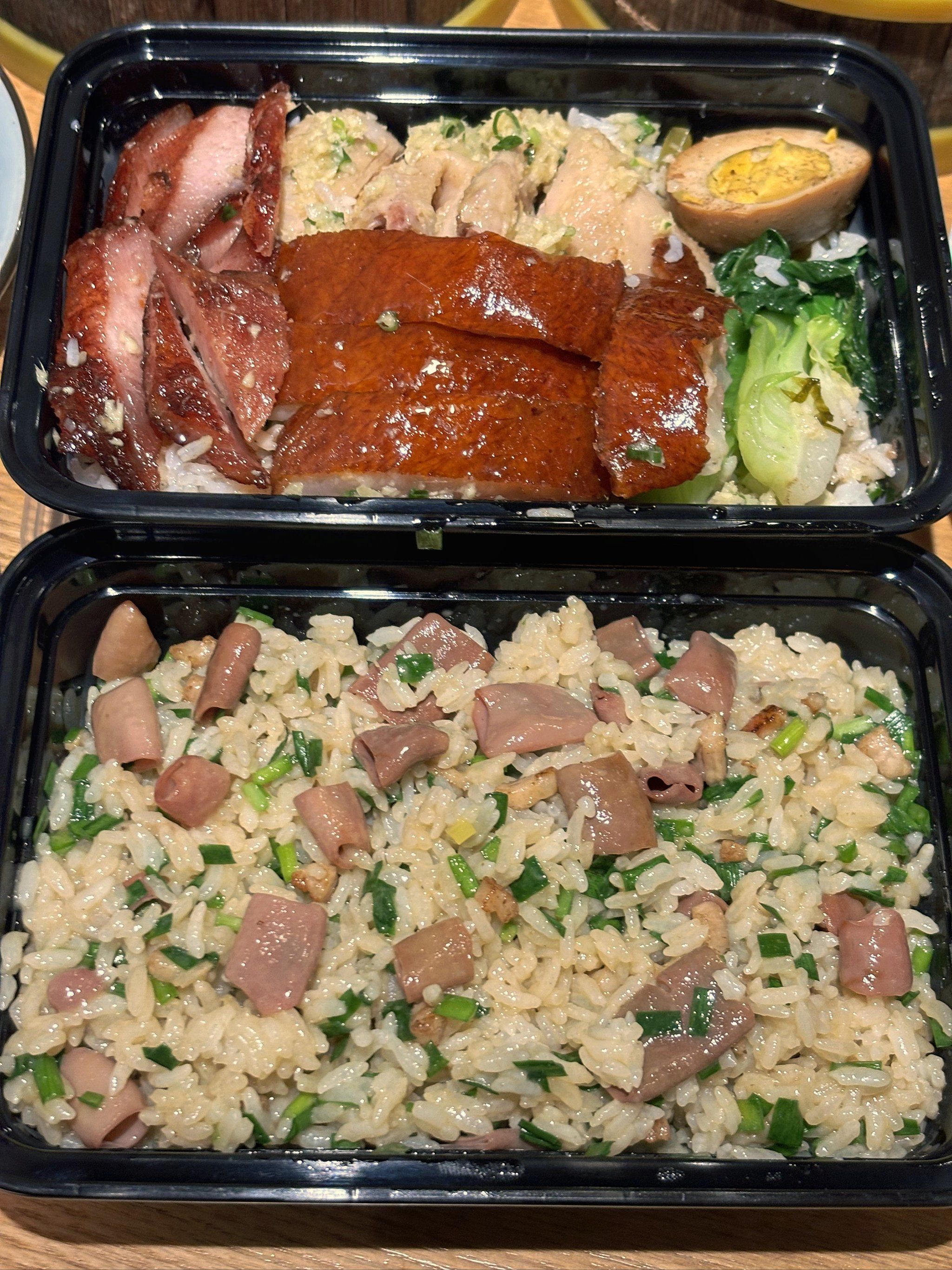 韭菜海肠捞饭巨好吃!忍不住又打包一份!