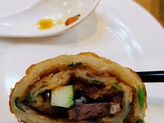 葱饼卷牛肉-台北楚楚园馅饼粥(虹桥南丰城店)