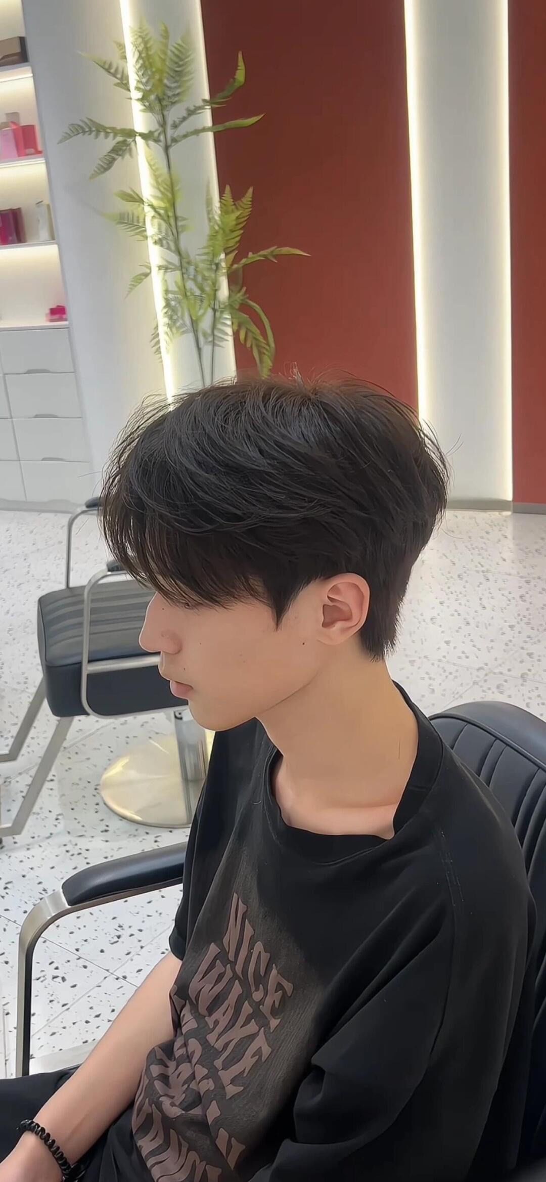 ||蓬松易打理的发型#男士气垫烫 #男生韩式发型 #微分碎盖