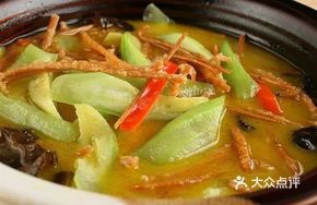 Loofah with Fried Dough Strips