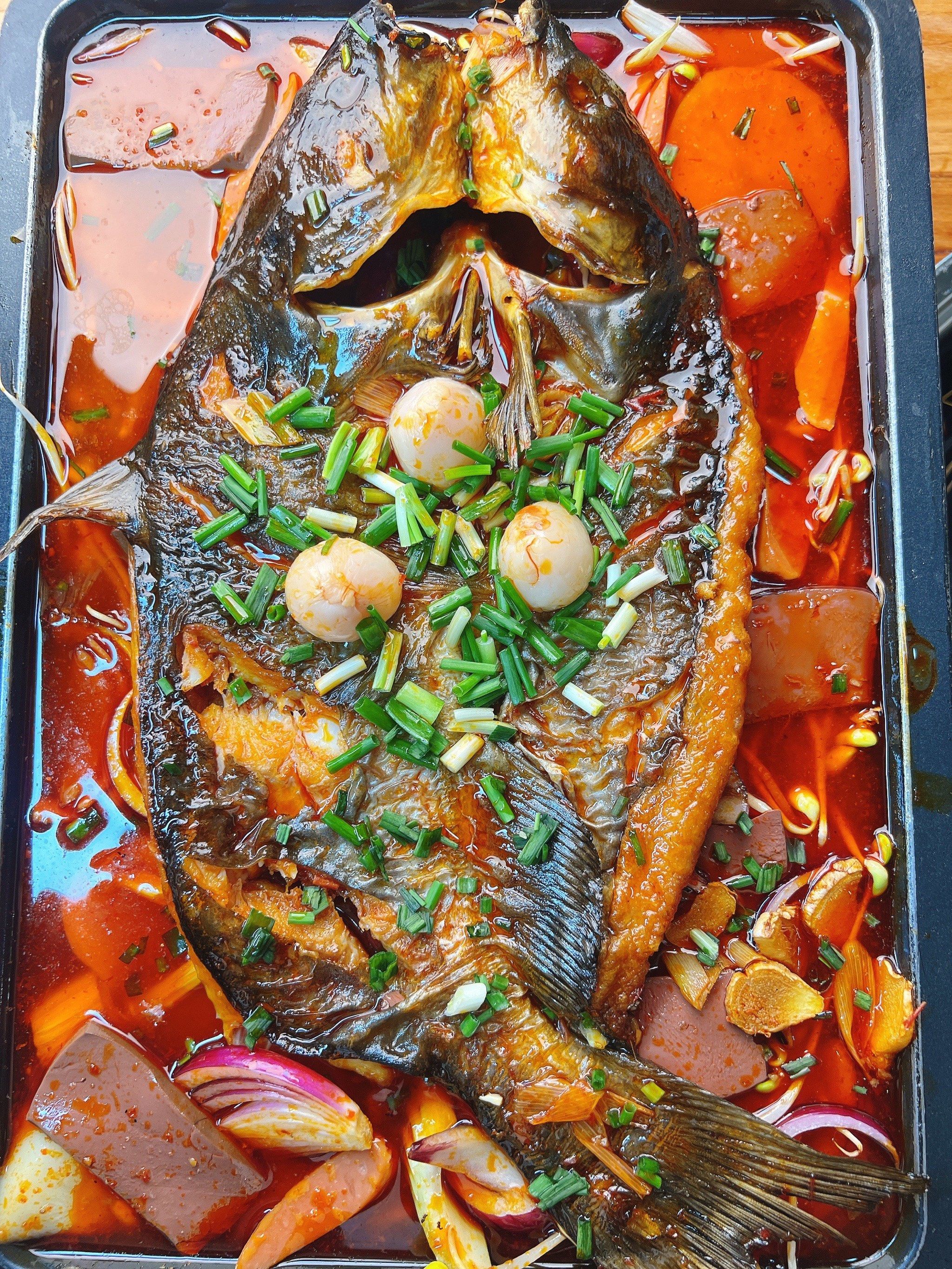 一个馋死人的荔枝味烤鱼🐟