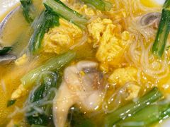 小白菜蛤肉汆炒鸡蛋-山东宾馆·齐鲁苑餐厅