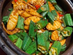 豆酱啫秋葵山药-南拳十三姨·潮汕砂锅粥·粤菜(西单大悦城店)