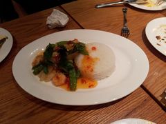 炒虾芦笋配米饭-Geneva日内瓦餐厅(西郊宝成花苑店)