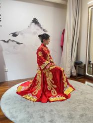 -懿沉香中式嫁衣礼服秀禾服龙凤褂马来褂旗袍总店