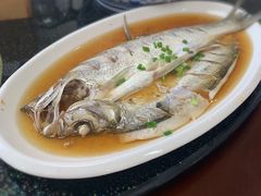 清蒸白鱼-七的湖·晚芳亭·阳澄湖农家菜·大闸蟹(莲花岛店)
