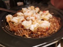 蒜蓉粉丝蒸开边虾-绿茶餐厅(乐峰广场店)