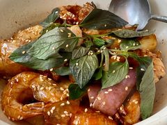 九层塔三杯大明虾-宴南庭·闽味私房菜