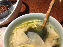 鸡汤鲜虾馄饨-绿茶餐厅(华联万柳店)