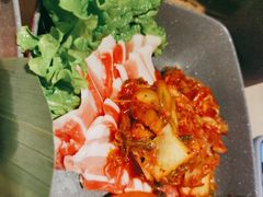 特色烤泡菜五花肉-新石器烤肉(百联川沙店)