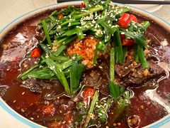 辣子韭菜蒜羊血-玉华宫宾馆·餐厅(铜川驻京办店)