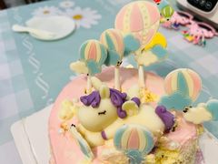 -咖咖熊蛋糕定制·英国蓝风车动物性淡奶油