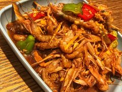 拌嘎巴虾-潮庭·大连海鲜·炭火烧烤·扇贝王(大连店)