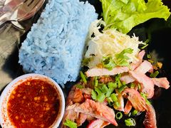 -蝶豆花蓝面条