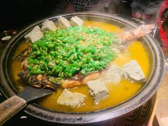 翡翠青椒烤黔鱼-烤匠麻辣烤鱼(环球中心店)