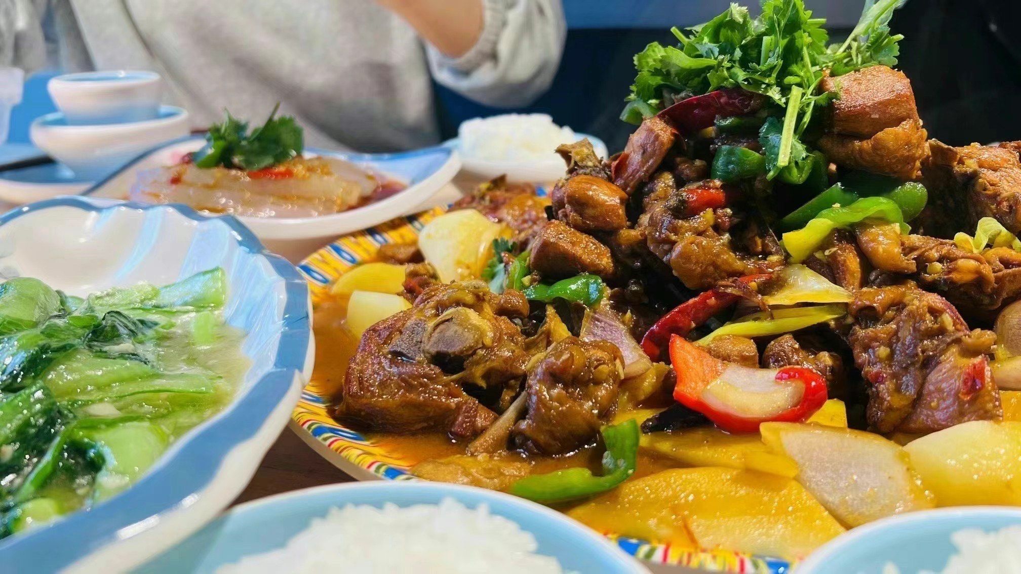 98元大盘鸡套餐6015 大盘鸡77奇台凉粉77蒜泥小白菜02