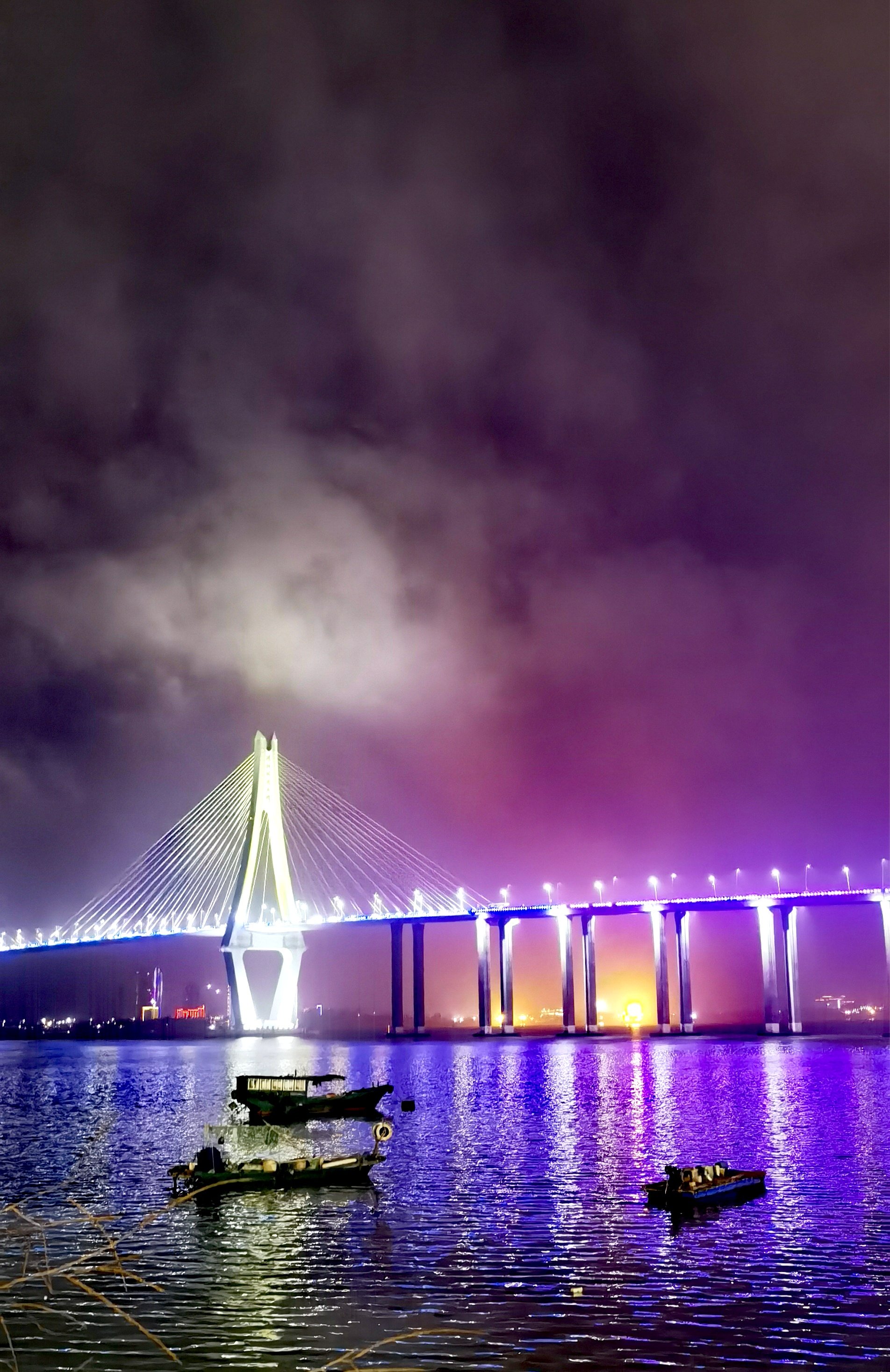 湛江海湾大桥 夜景图片