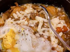 咖喱芝士石锅拌饭-大阪烧肉BAKA一代(十亩地店)