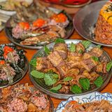 家人们！哼蟹的五花肉卷薄荷好吃哭了💤