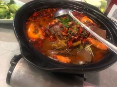 椒麻水煮血旺鱼片-丽华园(汉阳龙阳店)