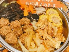 丸子骨汤烩菜-华州老碗