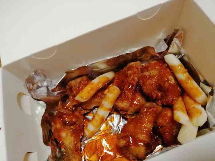 三个先生的韩国炸鸡(石子街店)-"太好吃啦 叫的外卖 「炸年糕」年糕