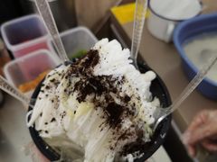 椰奶味雪花冰-串妹花式冰粉(乐山总店)